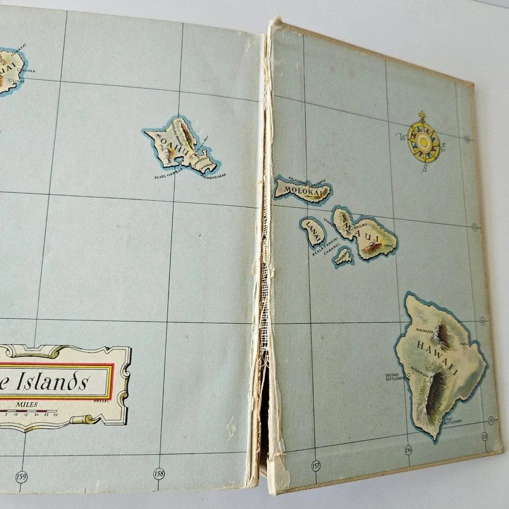 Hawaii by James Michener 1959 First Printing Random House HC Book Vintage